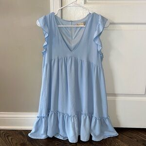 Women’s Altar’d State Light Blue Sleeveless Dress. Size Small. Right above knee